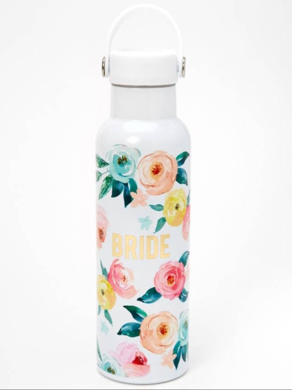 Bride Floral Water Bottle